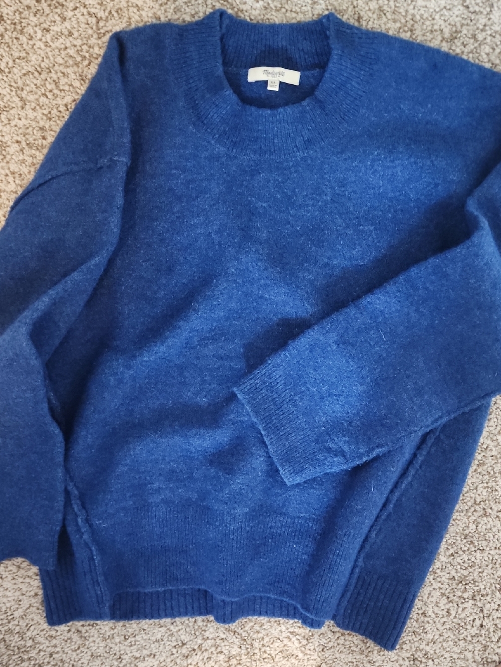 Anthropologie Madewell Crewneck Sweater. Preppy Cozy Knit Boho Coastal Fall